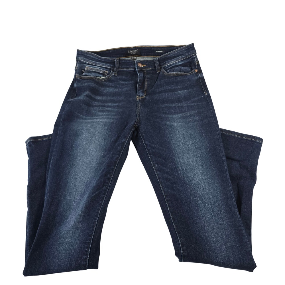 Judy Blue Skinny Fit Dark Wash Jeans JB82152DK Size 15/32 Womens